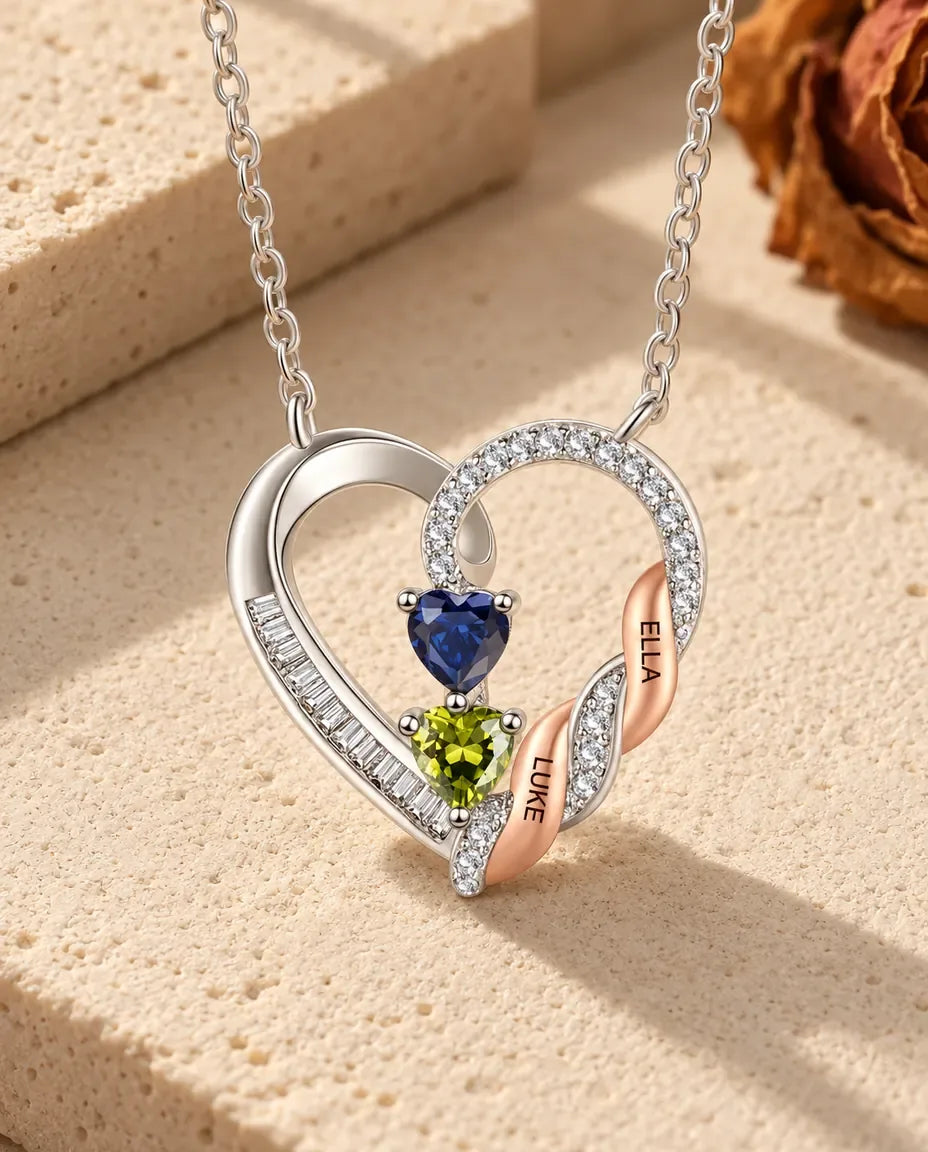 Collar personalizado para mamá - sobre una superficie