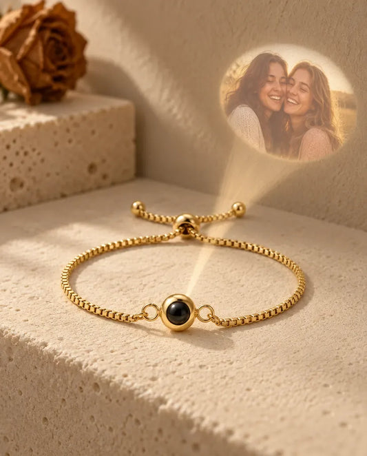 Pulsera con foto dentro - proyecta la foto oculta en la pared