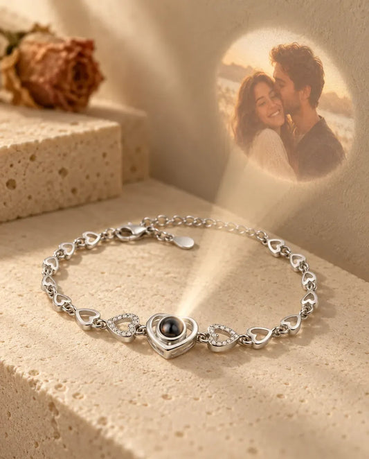 Pulsera con foto dentro - proyecta la foto oculta en la pared