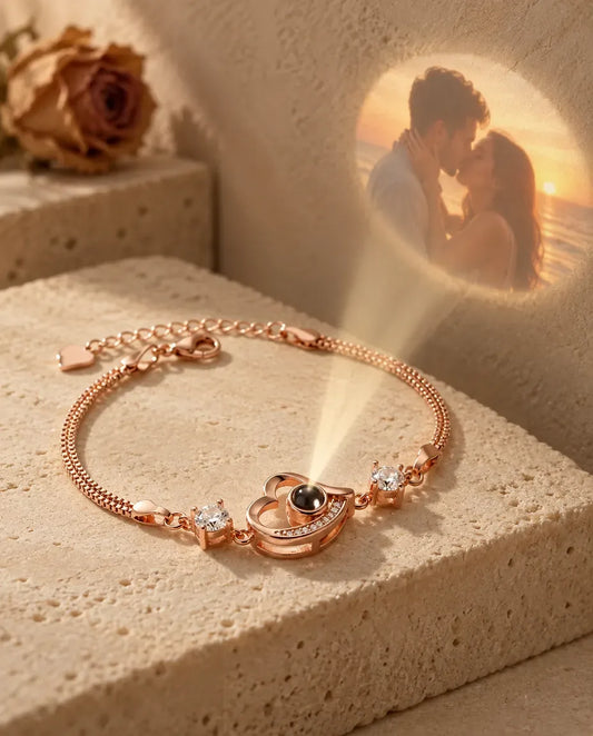 Pulsera con foto dentro - proyecta la foto oculta en la pared