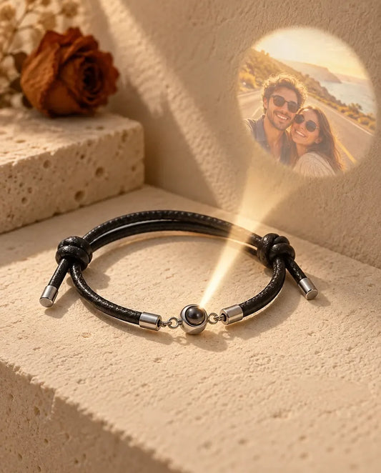Pulsera con foto dentro - proyecta la foto oculta en la pared