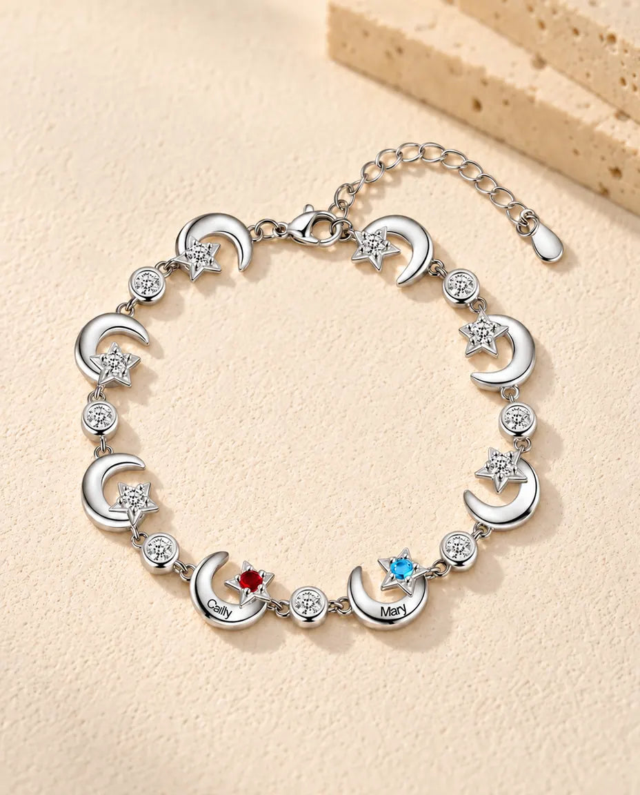 Pulsera con nombre grabado - vista frontal